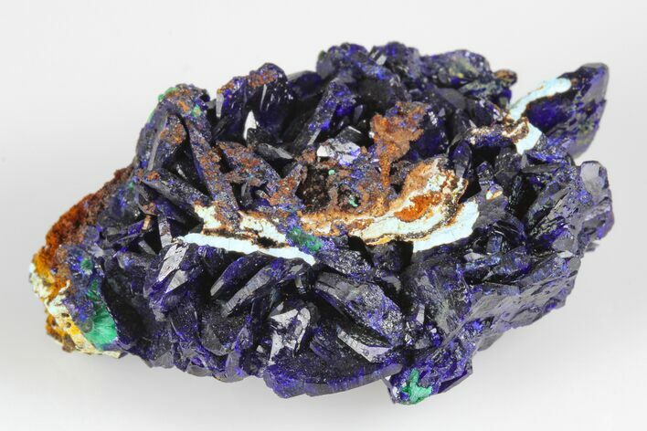 Azurite Crystals with Malachite & Chrysocolla - Laos #178109
